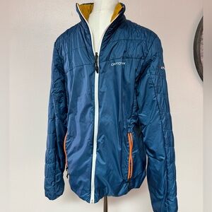 Ortovox Men's Blue/Gold Ski Reversible lightweight jacket
